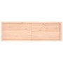 Estante de pared madera maciza roble sin tratar 160x50x(2-6) cm