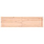 Estante de pared madera maciza roble sin tratar 160x40x(2-6) cm