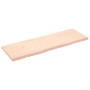 Estante de pared madera maciza roble sin tratar 180x60x(2-6) cm
