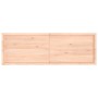 Estante de pared madera maciza roble sin tratar 180x60x(2-6) cm