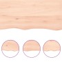 Estante de pared madera maciza roble sin tratar 180x60x(2-6) cm