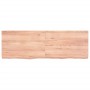 Estante pared madera roble tratada marrón claro 120x40x(2-6) cm