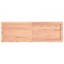 Estante pared madera roble tratada marrón claro 120x40x(2-6) cm