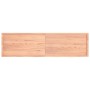 Estante pared madera roble tratada marrón claro 220x60x(2-4) cm