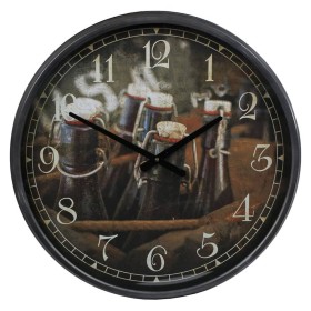 Gifts Amsterdam Reloj de pared Bottles in Crate metal negro 51 cm