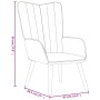 Sillón de relax de terciopelo rosa