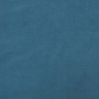 Taburete con patas de madera terciopelo azul