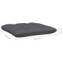 Juego muebles de jardín 3 pzas cojines gris madera pino maciza