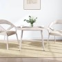 Tablero de mesa ovalado madera maciza pino blanco 110x55x2,5 cm
