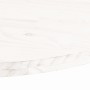 Tablero de mesa ovalado madera maciza pino blanco 110x55x2,5 cm