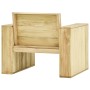 Sillas de jardín 2 uds madera de pino impregnada 89x76x76 cm