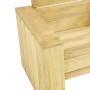 Sillas de jardín 2 uds madera de pino impregnada 89x76x76 cm