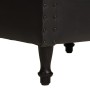 Sillón butaca de cuero auténtico negro