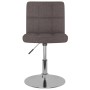 Sillas de comedor giratorias 2 unidades tela gris taupe