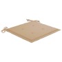 Sillas de jardín 6 uds con cojines beige madera de teca