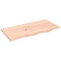 Tablero de mesa madera maciza de roble sin tratar 80x40x2 cm