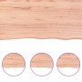 Tablero mesa madera roble tratada marrón claro 120x50x(2-6) cm