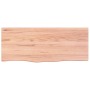 Tablero de mesa madera roble tratada marrón claro 100x40x2 cm