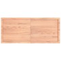 Tablero mesa madera roble tratada marrón claro 140x60x(2-4) cm