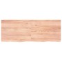 Tablero mesa madera roble tratada marrón claro 160x60x(2-6) cm