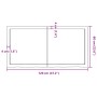 Tablero mesa madera roble tratada marrón oscuro 120x60x(2-6) cm