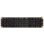 Banco de cuero auténtico negro y madera de mango maciza 150 cm