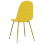 Sillas de comedor 6 uds terciopelo amarillo mostaza