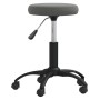 Silla de comedor de terciopelo gris oscuro