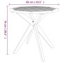 Mesa de jardín madera maciza de acacia 85x85x75 cm