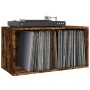 Caja para discos de vinilo contrachapado color roble 71x34x36cm