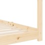 Estructura de cama infantil de madera maciza de pino 70x140 cm