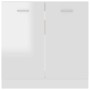 Armario inferior contrachapada blanco brillo 80x46x81,5 cm