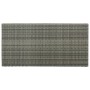 Mesa bar estante almacenaje 120x60x110cm ratán sintético gris