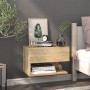 Mesita de noche de pared 2 unidades color roble Sonoma