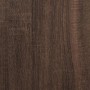 Baúl de almacenaje madera contrachapada marrón roble 84x42x46cm