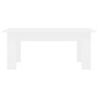 Mesa de centro madera contrachapada blanco 100x60x42 cm