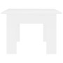 Mesa de centro madera contrachapada blanco 100x60x42 cm