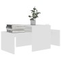 Set de mesas de centro madera contrachapada blanco 100x48x40 cm