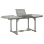 Mesa de jardín madera maciza de acacia gris 200x100x75 cm