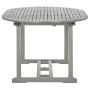 Mesa de jardín madera maciza de acacia gris 200x100x75 cm