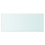 Panel de estante vidrio claro 70x30 cm