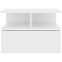 Mesita de noche flotantes 2 uds madera contrachapada 40x31x27cm
