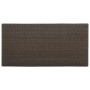 Mesa bar estante almacenaje 120x60x110cm ratán sintético marrón