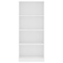 Estantería de 4 niveles madera contrachapada blanca 60x24x142cm