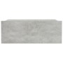 Mesita de noche flotante contrachapada gris hormigón 40x30x15cm