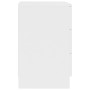 Mesita de noche madera contrachapada blanco 38x35x56 cm