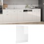 Panel para lavavajillas contrachapada blanco brillo 59,5x3x67cm
