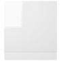 Panel para lavavajillas contrachapada blanco brillo 59,5x3x67cm