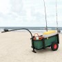 Carrito de pesca con bolsa de acero negro