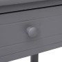 Mesita de noche madera de Paulownia gris 40x29x42 cm